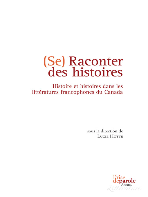 Title details for Se raconter des histoires by Lucie Hotte - Available